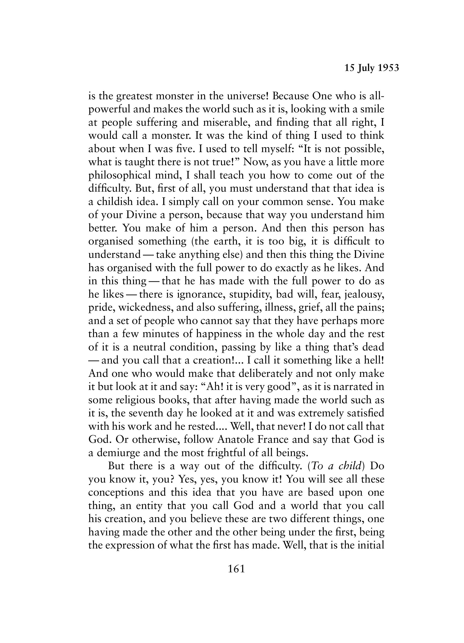 15 July 1953 Cwm Questions And Answers 1953 The Incarnate Word