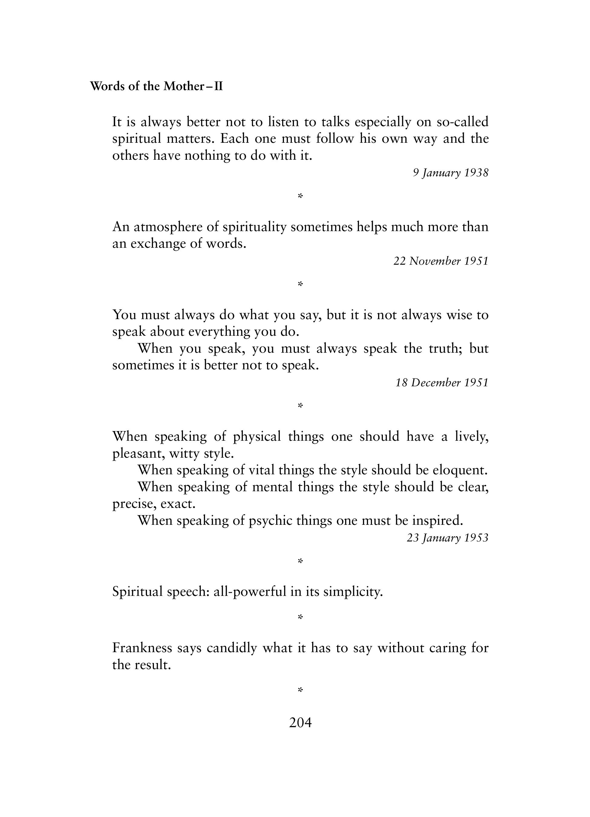 Control Of Speech Cwm Words Of The Mother Ii The Incarnate Word