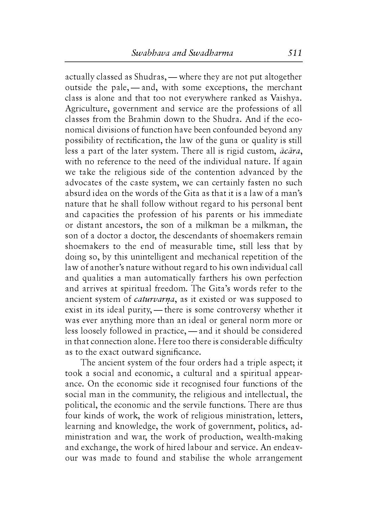 Swabhava And Swadharma Cwsa Essays On The Gita The Incarnate Word