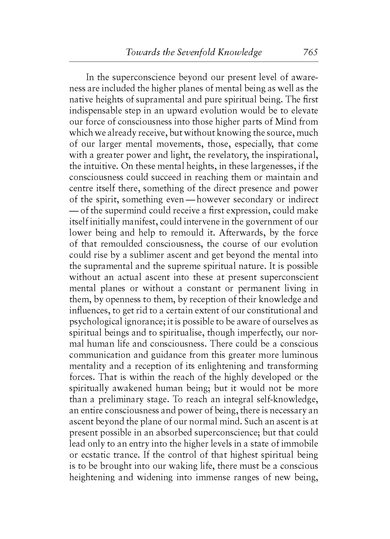 Out Of The Sevenfold Ignorance Towards The Sevenfold Knowledge Cwsa The Life Divine Ii The Incarnate Word