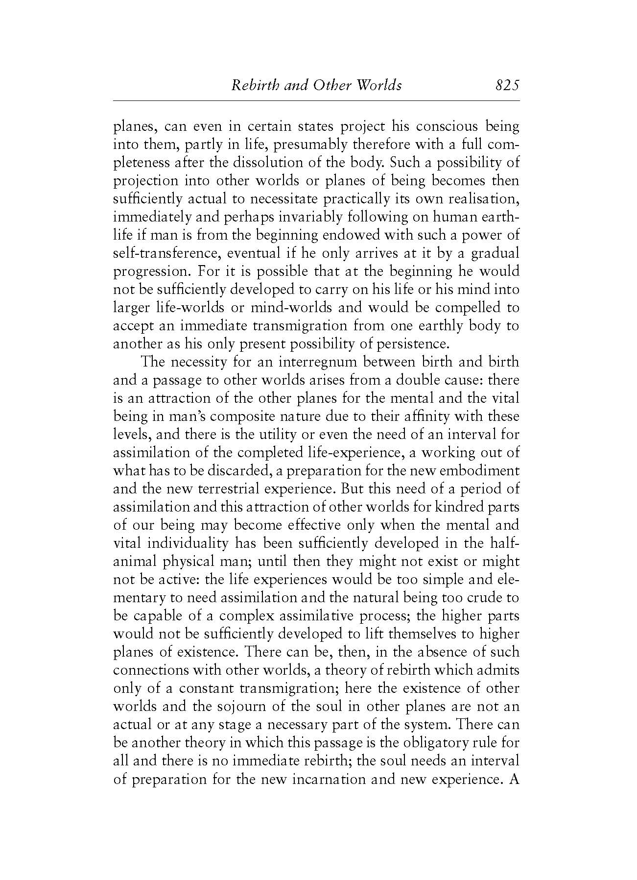 Rebirth And Other Worlds Karma The Soul And Immortality Cwsa The Life Divine Ii The Incarnate Word